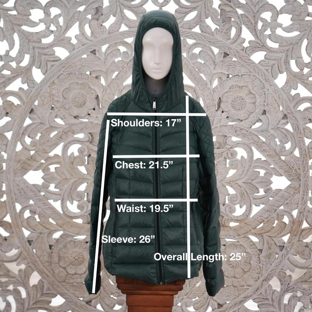 Bcbgeneration Green Ultra Lightweight Packable Do… - image 2